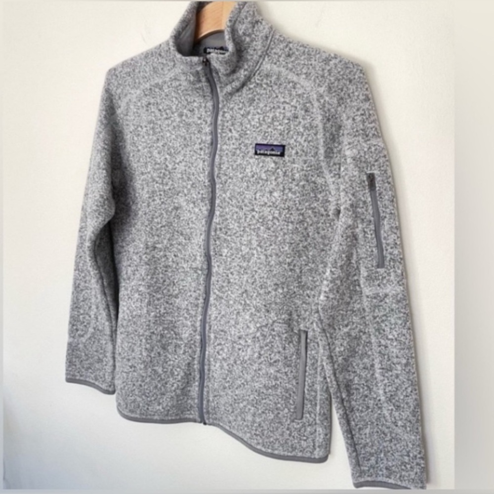 Patagonia Better Sweater Full Zip Jacket Womens Size M Birch White - Picture 3 of 7